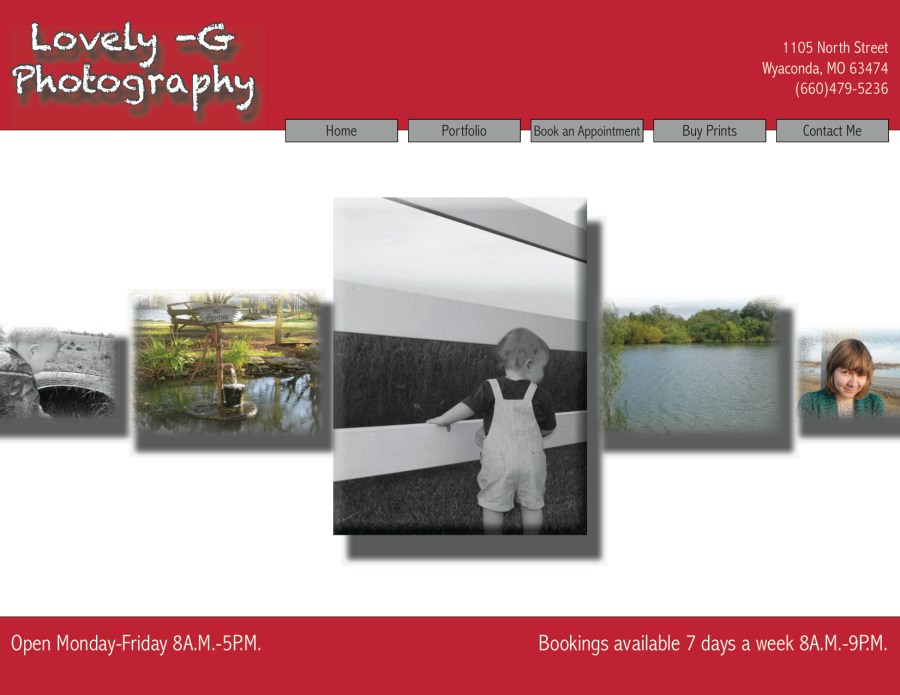 Photography Website for Lovely-G Photography